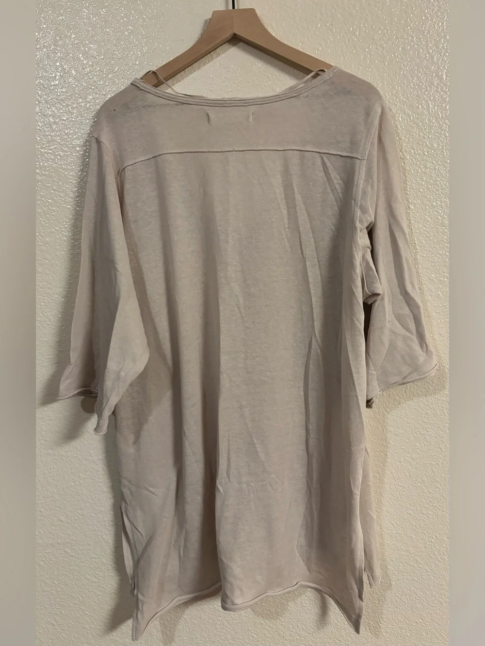 FREE PEOPLE We The Free Morgan Henley Top in Prosecco (cream biege)